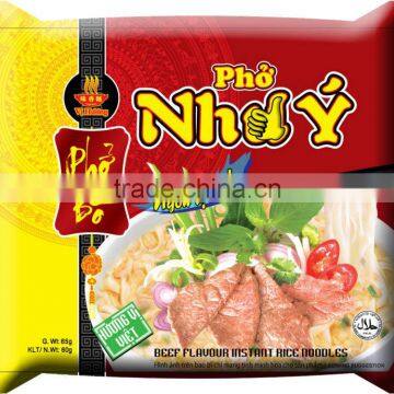 Beef flavour instant rice noodles 60gr