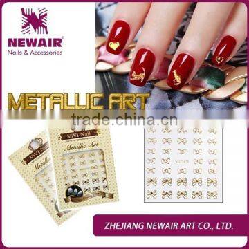 2016 New Factory Sweet Girl Nail Art 3d Metal Nail Sticker photo-2