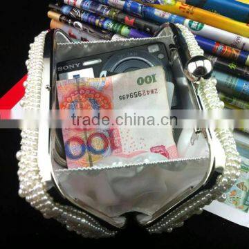 Chain Pearl Beaded Evening Bags Pearl Evening Bag photo-2