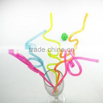 3D plastic funy figurines straws for drink