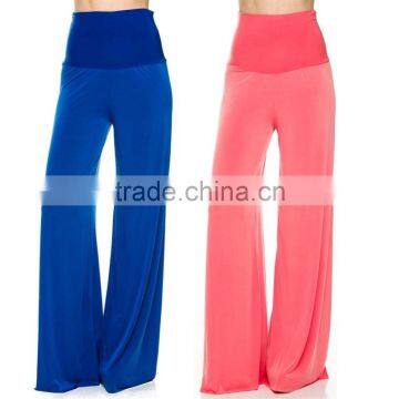 yoga pants wholesale Solid High Waisted Wide Leg Palazzo Pants womens harem trousers