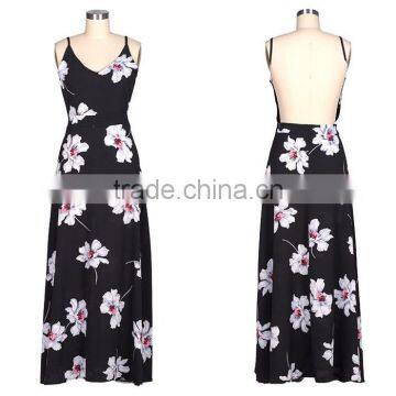 Flower Printed Shift Maxi Dress For Women