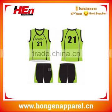 Hongen apparel Customized Sublimation Printed Basketball Jersey Any design can be made