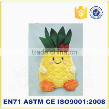 plush soft pineapple toy custom designed for wholesale