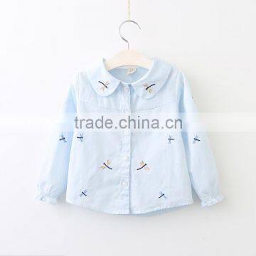 NEW Pictures of Girls Cotton Tops Wholesale Kids Weekday Fashion Back Neck Blouse Designs photo-2