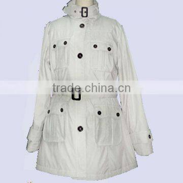 Multiply cargo packets cotton padded coat for Woman ,warm cotton apparel