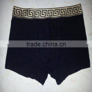 Custom New Fashion Sey Men Underwear Boers Shorts Cotton Brand Design Cuecas Boer Golden Tight Waistband Men Soild Quality Under photo-4
