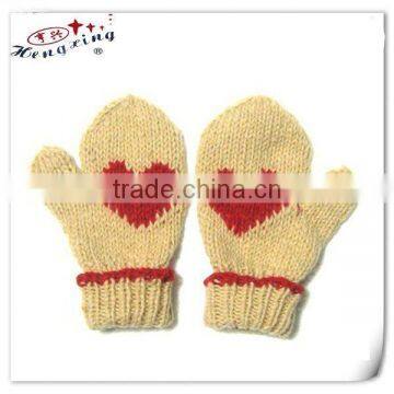 Promotional women mittens knitted glove