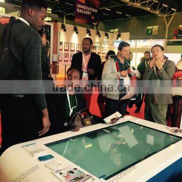 2015 Hot Sell Slim hd Split Screen Information Kiosk Totem Advertising photo-3