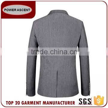 Wholesale Suit Custom Design 1 Button Patch Pocket Men Business Suit Jacket Blazer photo-3