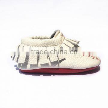 Hot Sale New Fashion Soft Newborn Leather Baby Moccasins photo-3