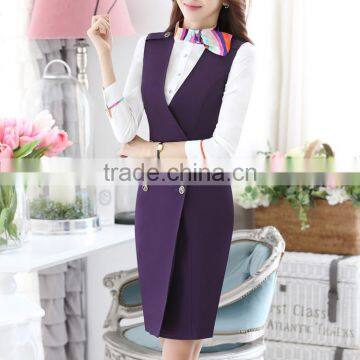 Custom Made Design High Quality Airlines Uniform Dress photo-5