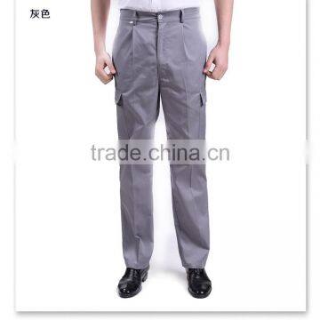 Juqian 2016 Factory Price New Mens Working Uniform Poly Cotton Cheap Cargo Uniform Work Pants With Side Pockets photo-3