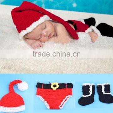 Wholesale Autumn and Winter Season Snow Christmas Hat + Pants+ Shoe 3 Pieces/set for Baby and Child photo-4
