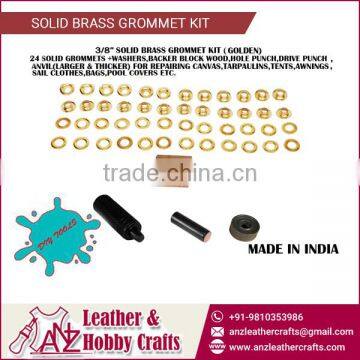 24 Solid Brass Grommets with Washer,Backer Wood Hole Punch etc