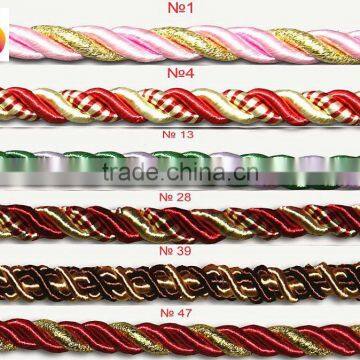 rayon twist cord for decoration