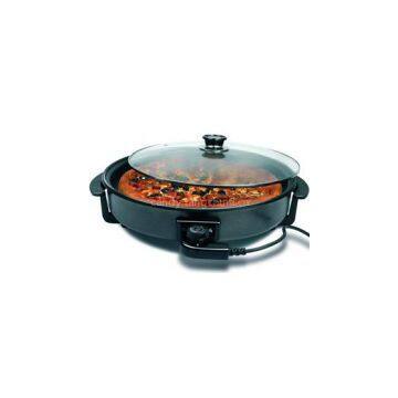 36cm sized half glass cover CE GS ROHS CB approvaled 1500W electric pizza maker