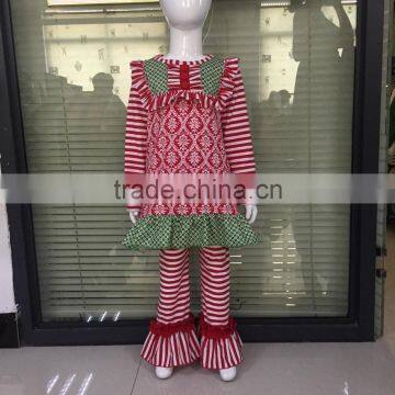 new arrival 2-piece Christmas Holiday baby girls clothing sets