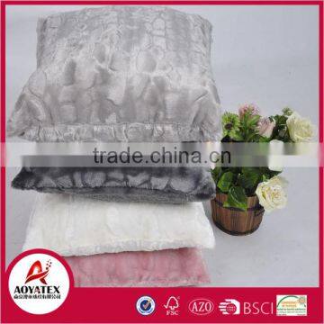 Wholesale Cheap ,new Style R,280grm 100%polyester Brushed pv Fleece Back With 180grm DTM Solid Microfiber Cushion Cover photo-6