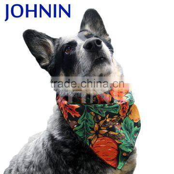 Multifunctional triangle pet safety custom printed logo dog collar bandana