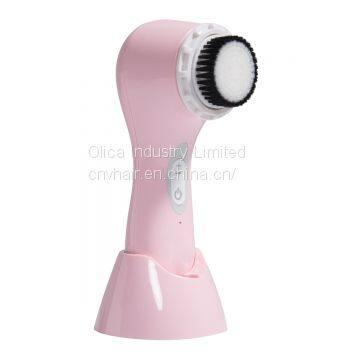 Pink CNV PRO Electric Face Brush Facial Brush Waterproof Sonic Cleansing System Portable Face Exfoliator Rechargeable