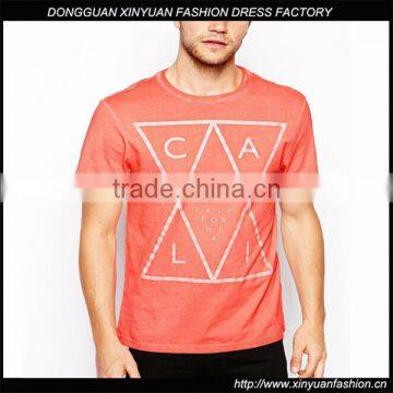 2017 New Arrival Fashion Mens Round Neck Printed T-Shirts,Custom Casual Short Sleeve Printed T Shirts for Men