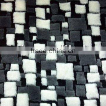 jacquard sherpa fur fabric