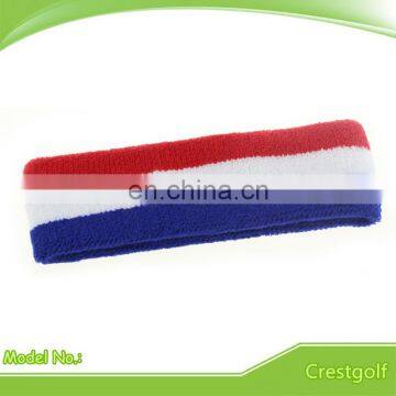 Athletic Cotton Terry Cloth Head Sweatbands for Sports photo-3