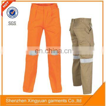 Custom Multi-pocket Reflective engineer Workwear Trouser men work cargo pants