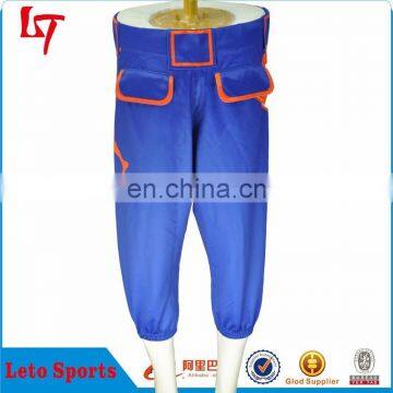 Sublimated royal blue baseball pants for women