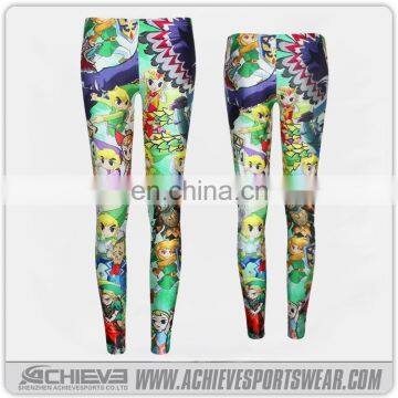 New pattern print leggings / cotton leggings for women fitness