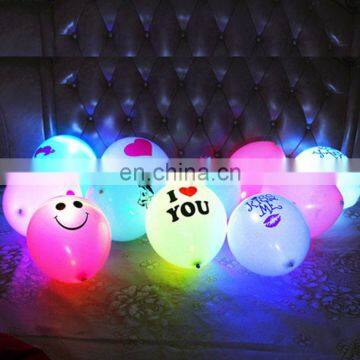 led balloon led light balloon size 12 inch 3.2g with flashing light decorate party