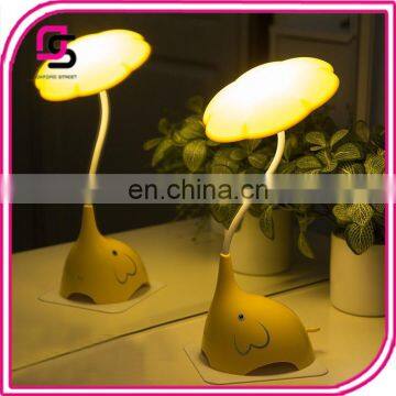 Hot selling night lighting lamp portable LED eleplant cute desk lamp night light