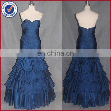 long mermaid blue new prom dress sweet dress2014