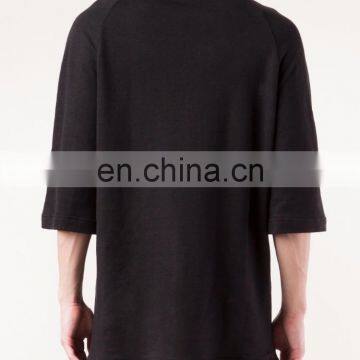 elongated t shirt - fashion CustomLongline t shirt-two tone t-shirt