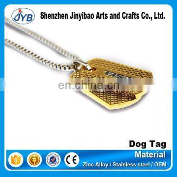 creative metal blank hang dog tag for wholesale