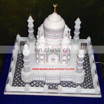 Home Decorative Marble Taj Mahal Replica Model Gifts