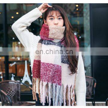 Cashmina scarf 210*45cm with 2*10cm fringe 2017 new design woman scarf