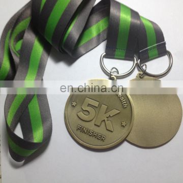 High quality custom shape cheap gold soccer medals