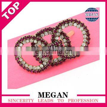 Wholesale cheap rhinestone round jewelry buckle with colorful acrylic decoration