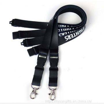 Promotional Cheap Custom Logo Leather Neck Lanyards With Name Tag