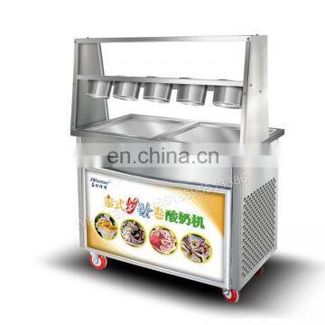 Strong key defrost function dessert roll ice cream machine