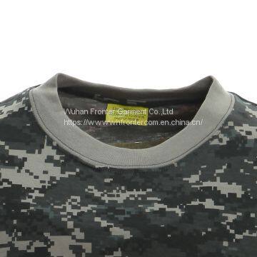 Fronter Produce FS011 Woodland Camo t Shirt With Collar photo-4