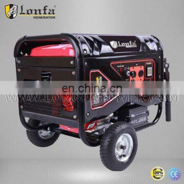 5kW Electrical starter with Wheel and Handel Gasoline Generator