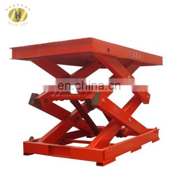 7LSJG Shandong SevenLift 2 ton stationary manual electric mini scissor warehouse vertical cargo lift guangzhou