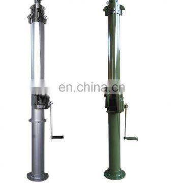 4m Steel Trailer Mounted Manual Mechanical Telescopic Mast photo-4