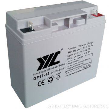 Generator Battery 12V 18AH 17ah Sealed Lead Acid (SLA) Battery for Alarm UPS System