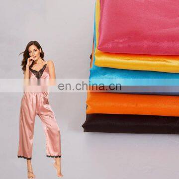 China Supplier cheap satin fabric shiny soft satin fabric for sleepwear