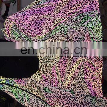 HuaLi Textile Hivisibility Silver Gray Eco-friendly Reflective Polyester Fabric photo-6