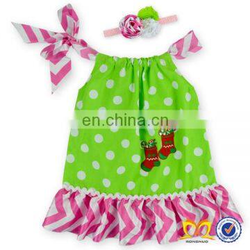 Wholesale Smocked Clothing Red Christmas Tree Fancy Dress Pillowcase Dresses For Toddler Dresses photo-5